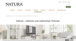 Desktop Screenshot of natura-einrichten.de